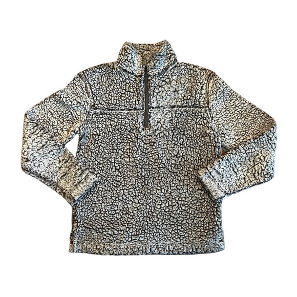 Boxercraft Sherpa Pullover Youth Medium M‎ 1/4 Zip Jacket Frosty Gray Cozy Warm - Picture 1 of 6